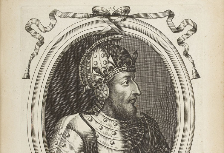 Filips IV, bijgenaamd Filips de Schone, koning van Frankrijk van 1285 tot 1314. © Nicolas de Larmessin (1632–1694)