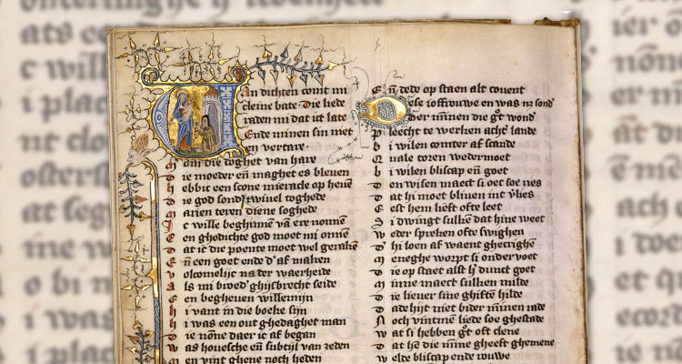 Het enige handschrift waarin de legende overgeleverd is.
