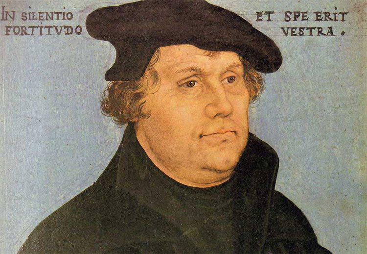 Maarten Luther. © Lucas Cranach de Oude (1472-1553)