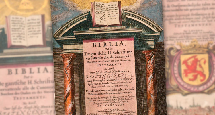 Voorblad van de Statenvertaling.