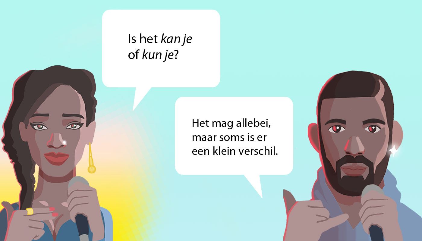 Kun je zowel <em>kan je</em> als <em>kun je</em> schrijven?