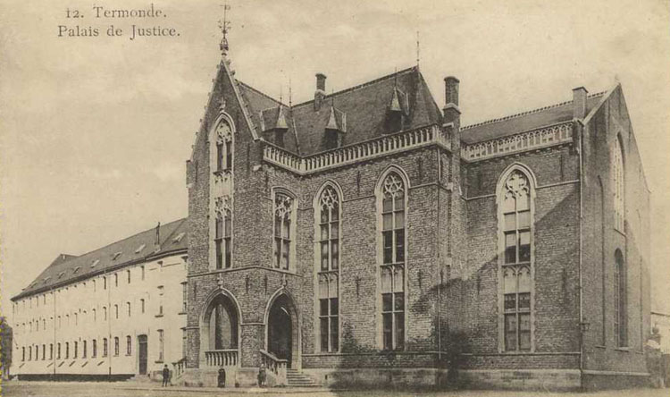 Het toenmalige justitiepaleis in Dendermonde.