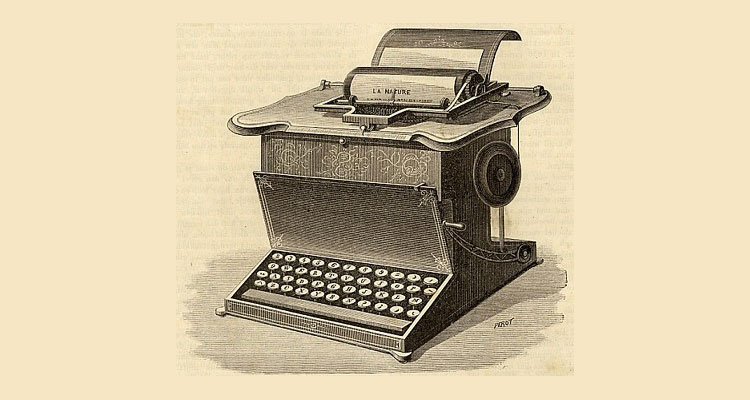 De eerste schrijfmachine