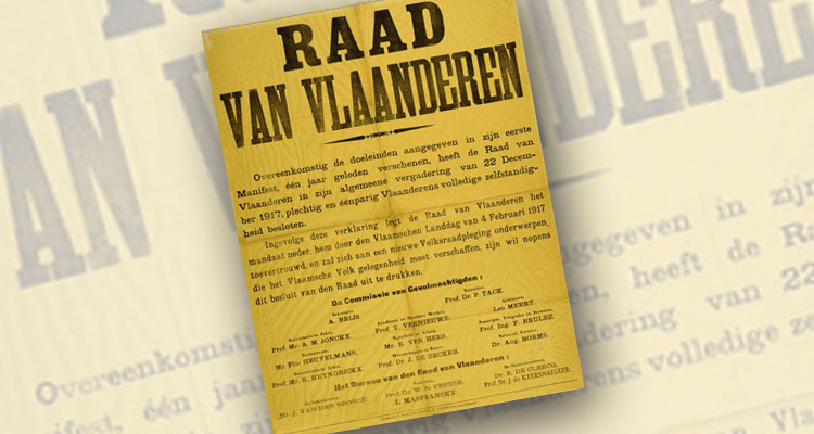 De Raad van Vlaanderen was een soort officieus Vlaams parlement. De Duitse bezetter zette het initiatief meteen in in de Flamenpolitik