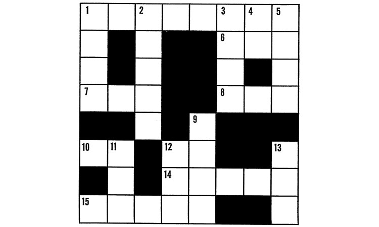 De kruiswoordpuzzel zoals we die nu kennen.