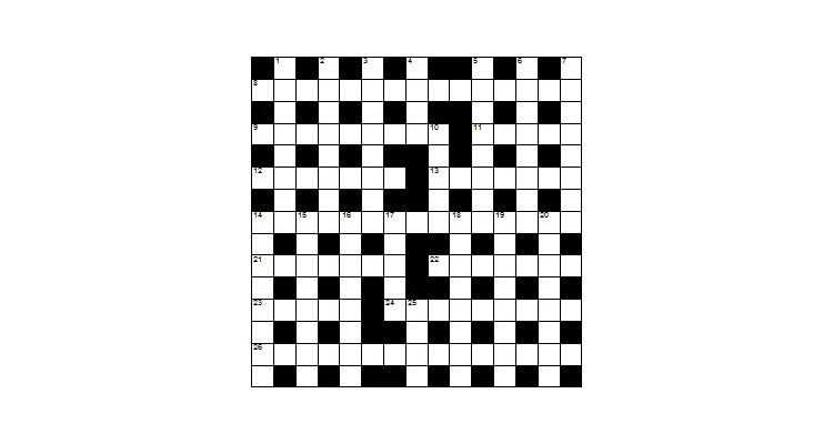 De vorm van een cryptogram.