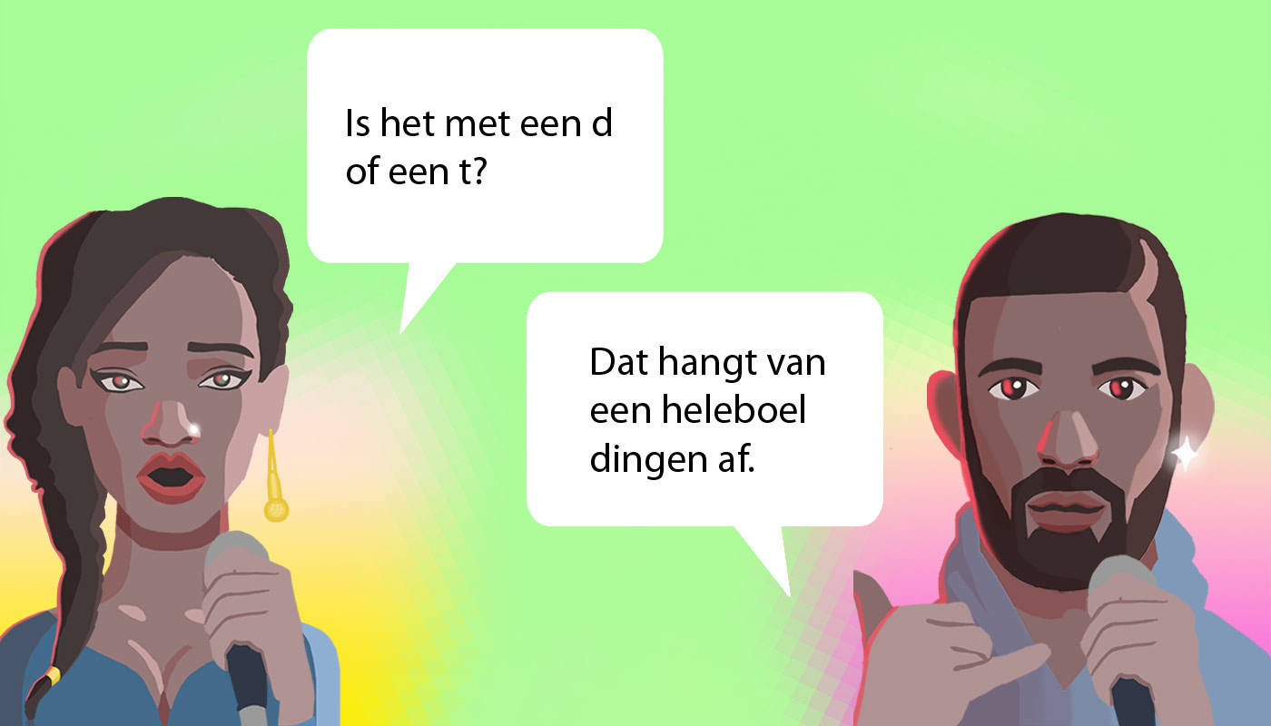 De d/t-regels op een rijtje.