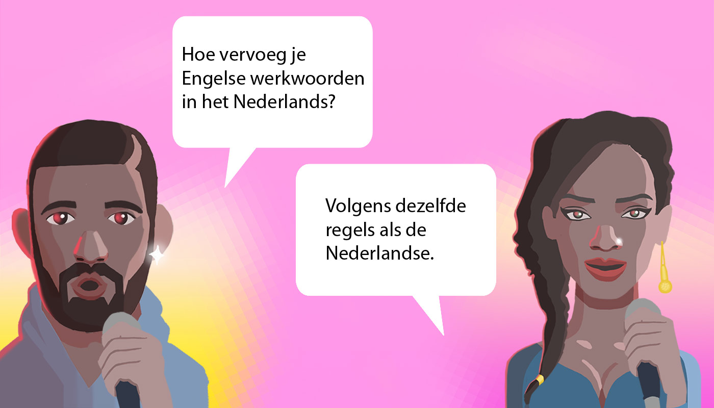 Ook bij Engelse werkwoorden is ’t kofschip een handig ezelsbruggetje.