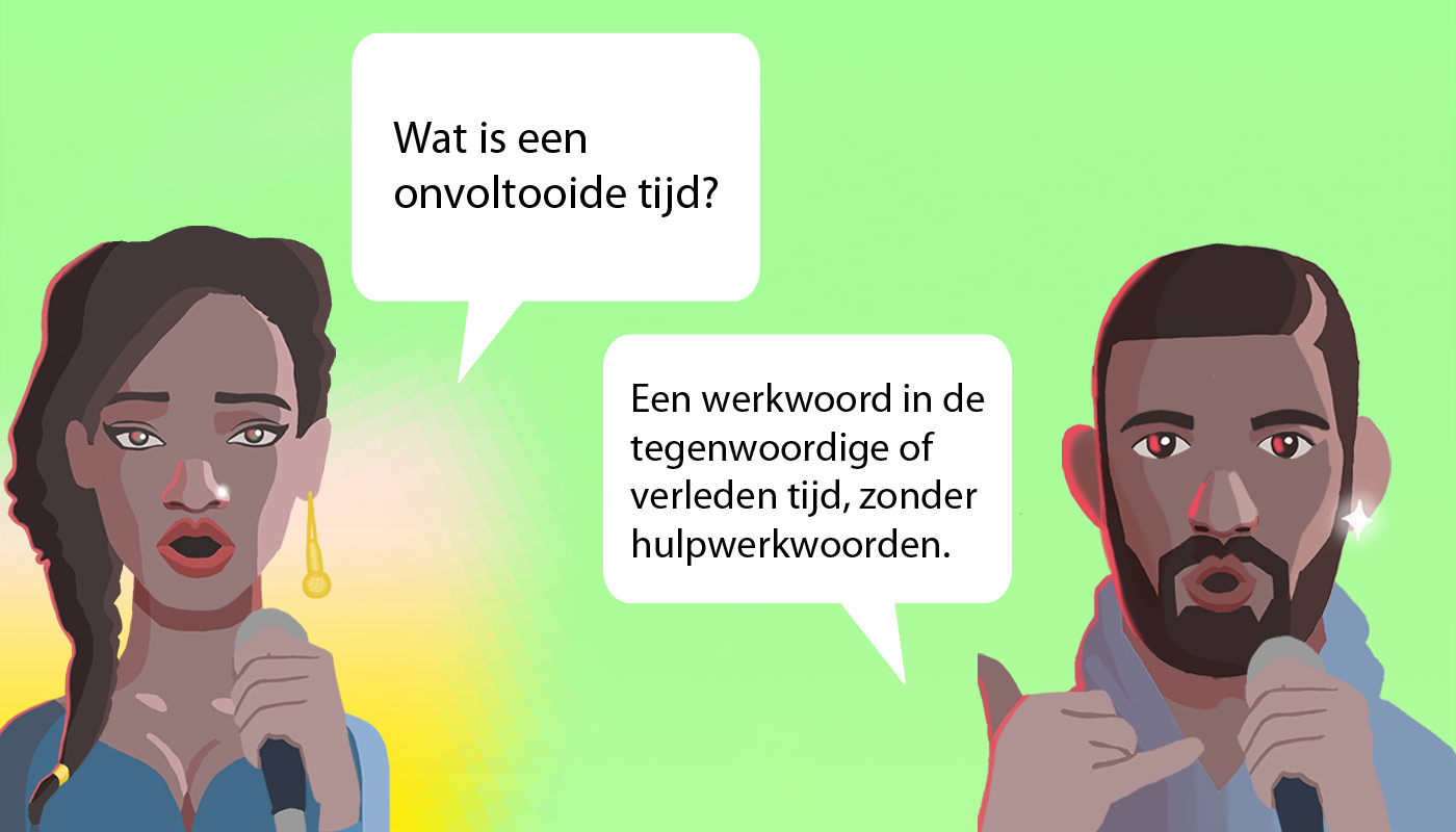 De werkwoordstijden in het Nederlands.