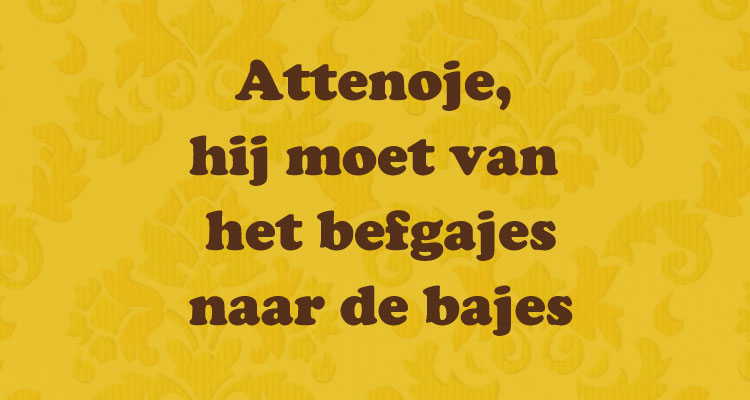O jee, hij moet van de rechter naar de gevangenis!