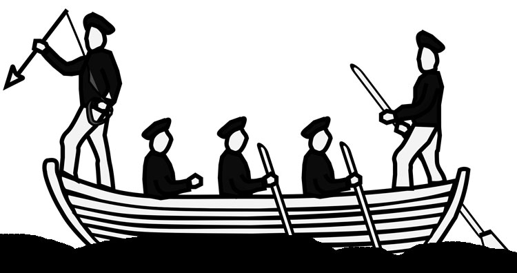 Baskische vissers.
