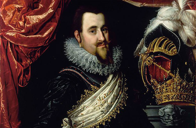 Koning Christiaan IV van Denemarken. © Pieter Isaacsz (1569–1625)