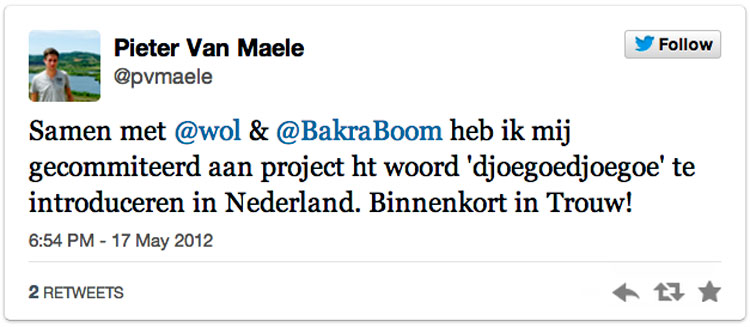 Na deze tweet volgden veel steunbetuigingen.