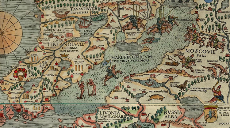 Finland in 1539. © Olaus Magnus (1490-1557)