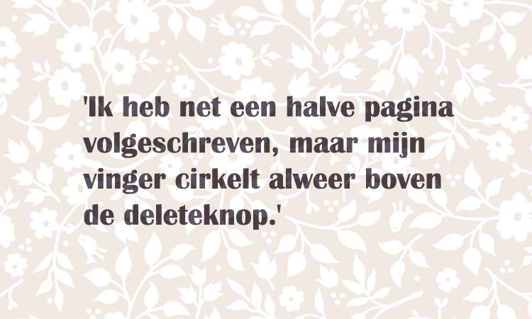 Laura Baas vindt een boek schrijven 'verdomd moeilijk'.