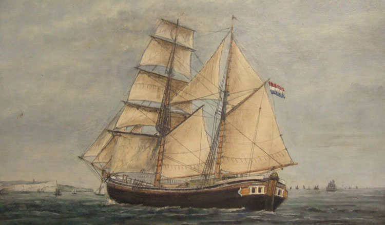 Kofschip 'De Harmonie' © B. Oldenburger