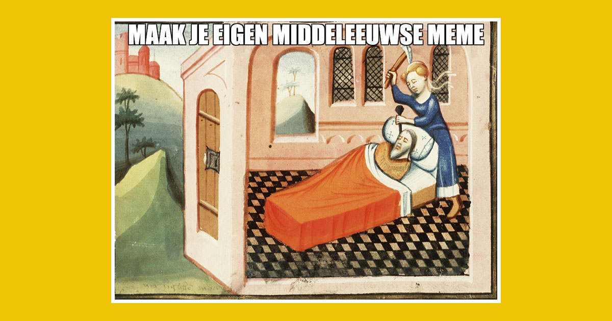 Maak je eigen meme met de meme-generator van de KB.