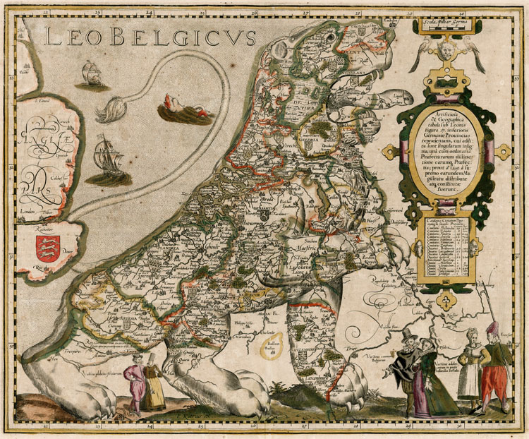 Leo Belgicus. © Pieter van den Keere (1571–1646)