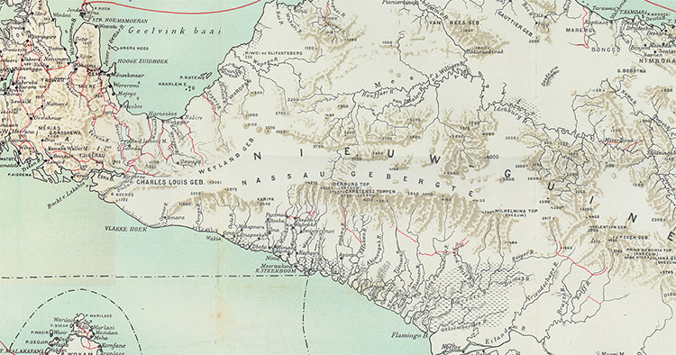 Nederlands-Nieuw-Guinea in 1915.