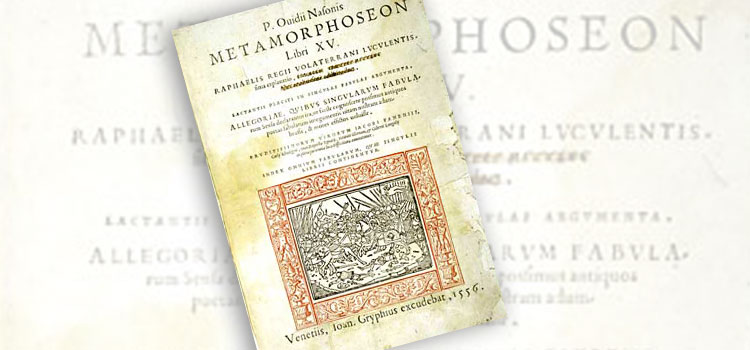 Een schreeuw in doodsnood klinkt volgens Ovidius als: 'óraque cáuruleá patriúm clamántia nómen éxcipiúntur aquá'. Redacteur Felix heeft de accenten aangegeven.