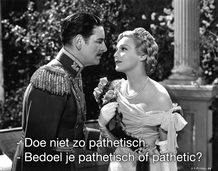 Het woord 'pathetisch' wordt vaak verkeerd gebruikt.