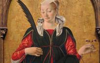 Sint Lucia van Syracuse, de beschermheilige van de blinden. © Francesco del Cossa (1436–1487)