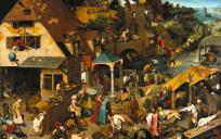 Nederlandse Spreekwoorden. Een schilderij uit 1559. © Pieter Brueghel de Oude (1526/1530–1569)