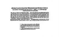 Een bericht uit 1619, waarschijnlijk uit een extra bulletin van de Amsterdamsche courant, gedrukt door Broer Janszoon (1603-1652).