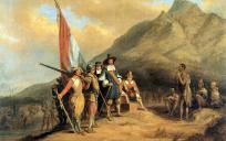 Jan van Riebeeck, koopman van de VOC, stichtte in 1652 de eerste handelspost in Zuid-Afrika. © Charles Davidson Bell (1813–1882)