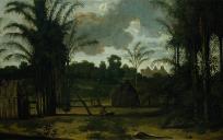 Een plantage in Suriname in 1707. © Dirk Valkenburg (1675–1721)