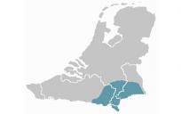 Het gebied waar Limburgse dialecten gesproken worden. © Wikimedia Commons