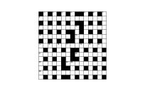 De vorm van een cryptogram.