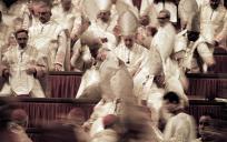 Concilievaders tijdens het Tweede Vaticaanse Concilie. © Lothar Wolleh