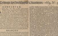 Uit Tijdinghe uyt verscheyde quartieren van 9 augustus 1664.